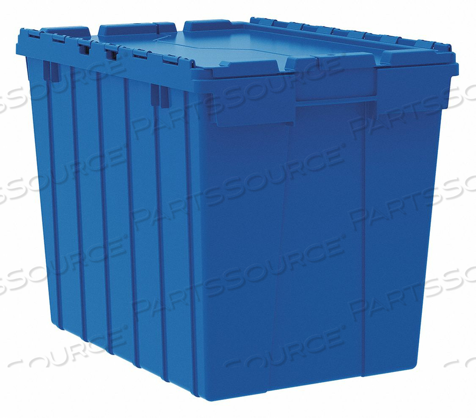 ATTACHED LID CONTAINER 2.28 CU FT BLUE by Akro-Mils / Myers Industries, Inc ATTACHED LID CONTAINER 2.28 CU FT BLUE by Akro-Mils / Myers Industries, Inc