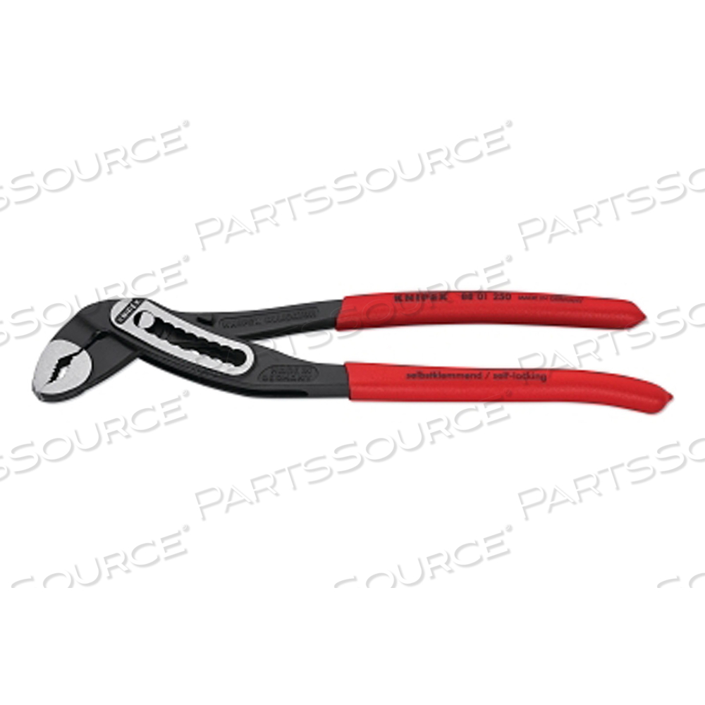 ALLIGATOR PLIERS, 10 IN OAL, V-JAWS, 9 ADJUSTMENTS, SERRATED by Knipex ALLIGATOR PLIERS, 10 IN OAL, V-JAWS, 9 ADJUSTMENTS, SERRATED by Knipex