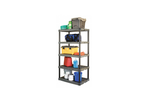 PLASTIC SHELVING OPEN 73-1/2 H 5 SHELF by Plano Molding