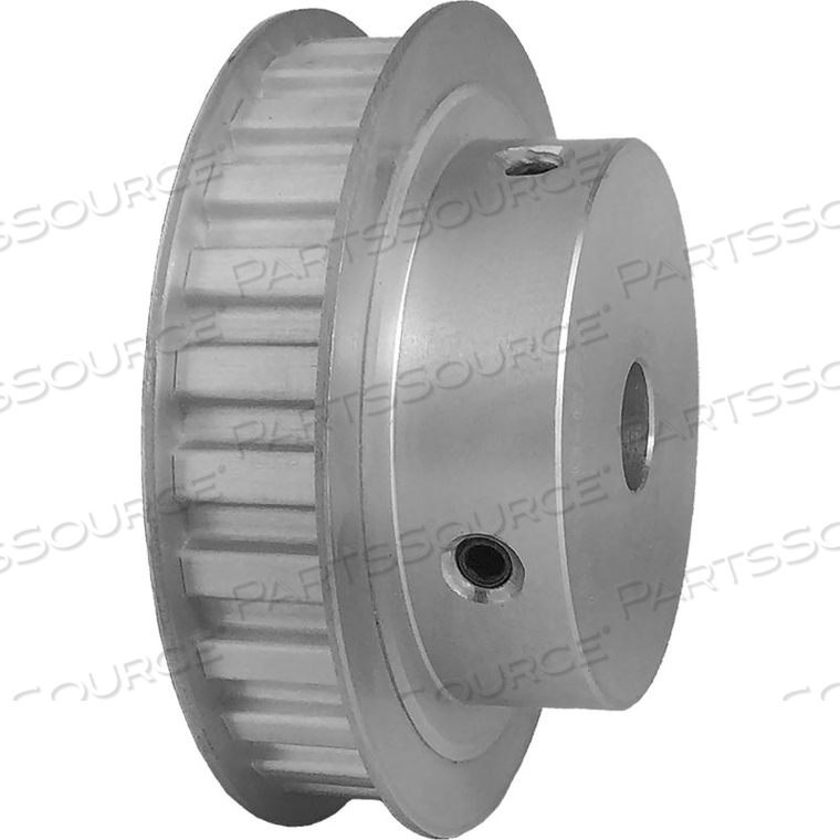 POWERHOUSE ALUMINUM / CLEAR ANODIZED 26 TOOTH 3.104" PITCH FINISHED BORE PULLEY 