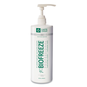 FAST ACTING MENTHOL PAIN RELIEF TOPICAL ANALGESIC, COLORLESS GEL, 32 OZ PUMP BOTTLE by Biofreeze