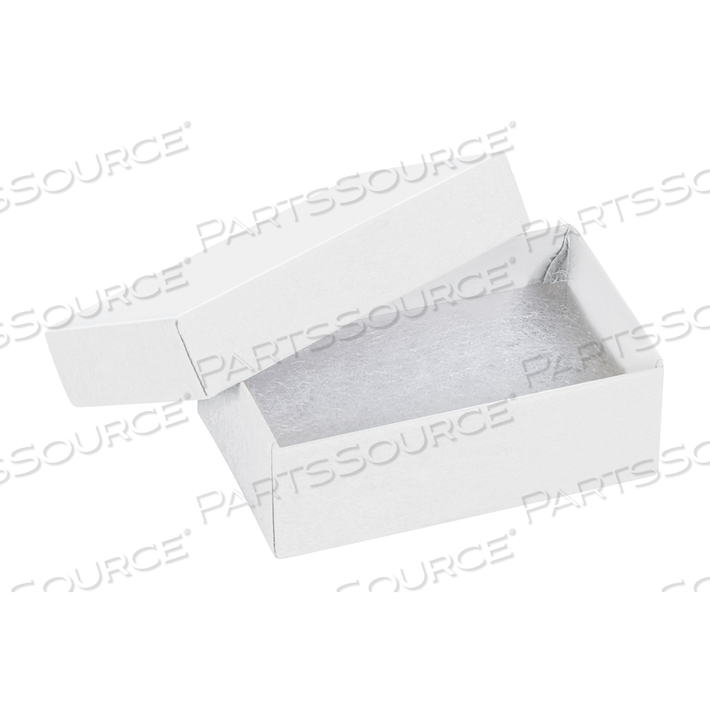 JEWELRY BOXES, 2 1/2" X 1 1/2" X 7/8", WHITE, 100/CASE by BOX Partners (Box Acquisitions, LLC)