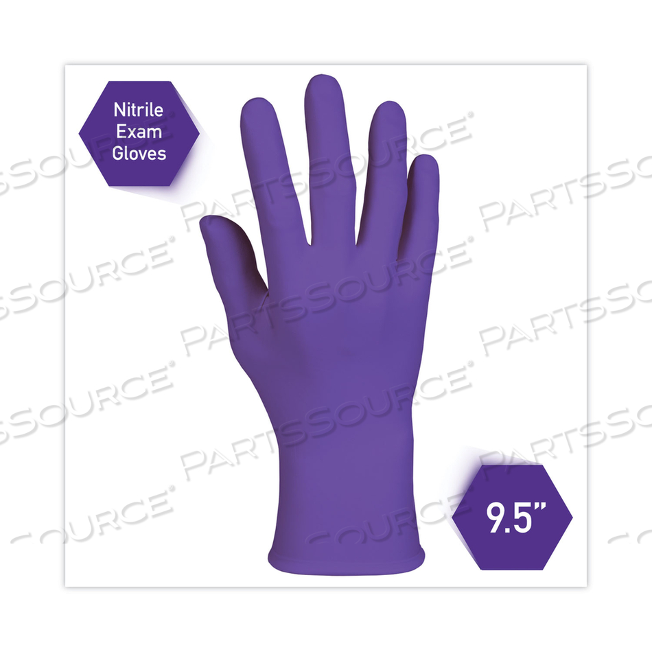 PURPLE NITRILE EXAM GLOVES, 242 MM LENGTH, LARGE, PURPLE by Kimtech