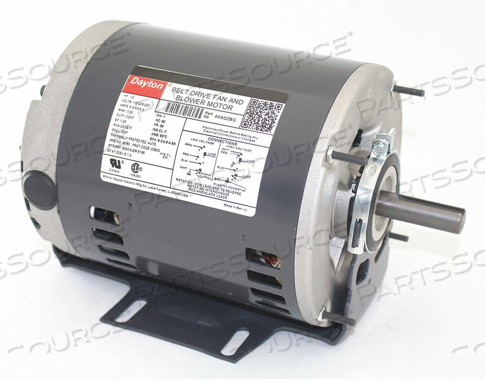 MOTOR SP PH 1/2 HP 1725 115/208-230V 56 by DAYTON ELECTRIC MANUFACTURING CO