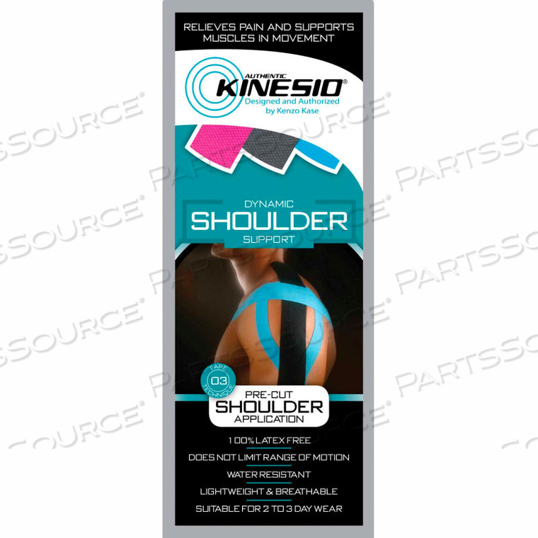 KINESIO TAPE PRE-CUTS, SHOULDER, 20/CASE by Fabrication Enterprises KINESIO TAPE PRE-CUTS, SHOULDER, 20/CASE by Fabrication Enterprises