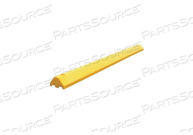 PARKING BLOCK ULTRA YELLOW 6 FT. 3 H LAG by Plastics R Unique