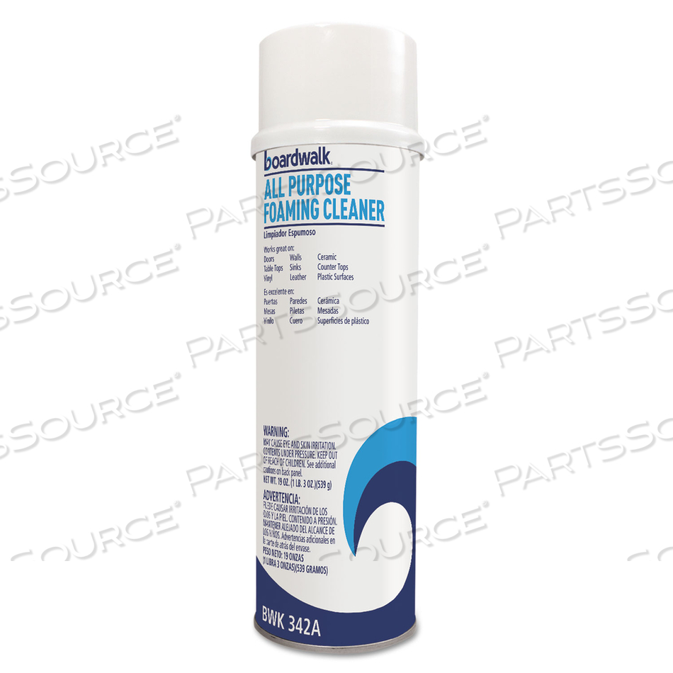 ALL-PURPOSE FOAMING CLEANER W/AMMONIA, 19 OZ AEROSOL SPRAY 