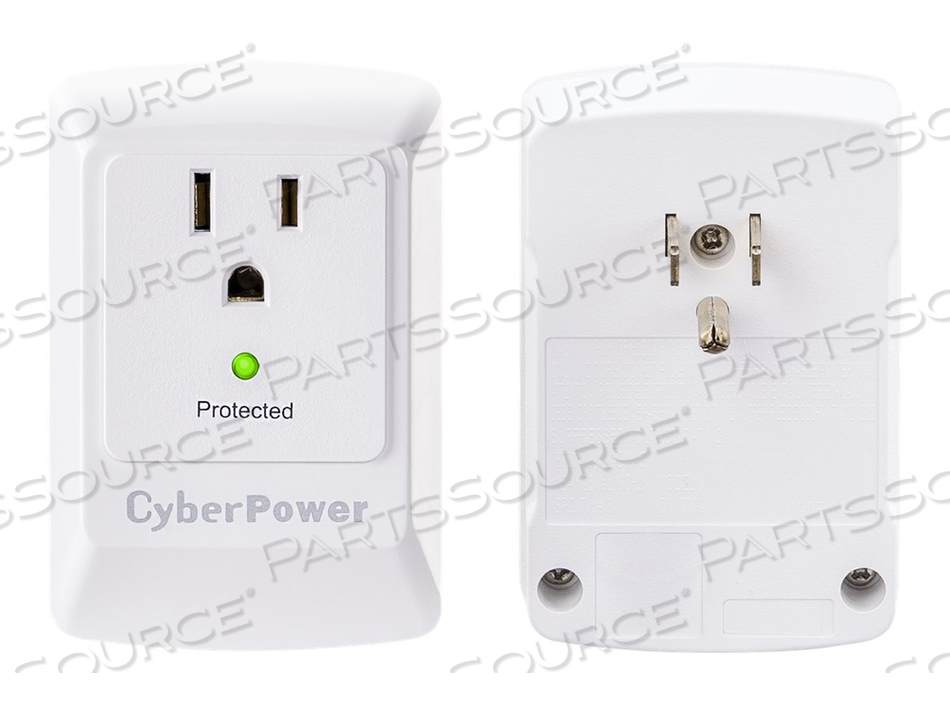 ESSENTIAL CSB100W, SURGE PROTECTOR, AC 125 V, OUTPUT CONNECTORS: 1 by CyberPower