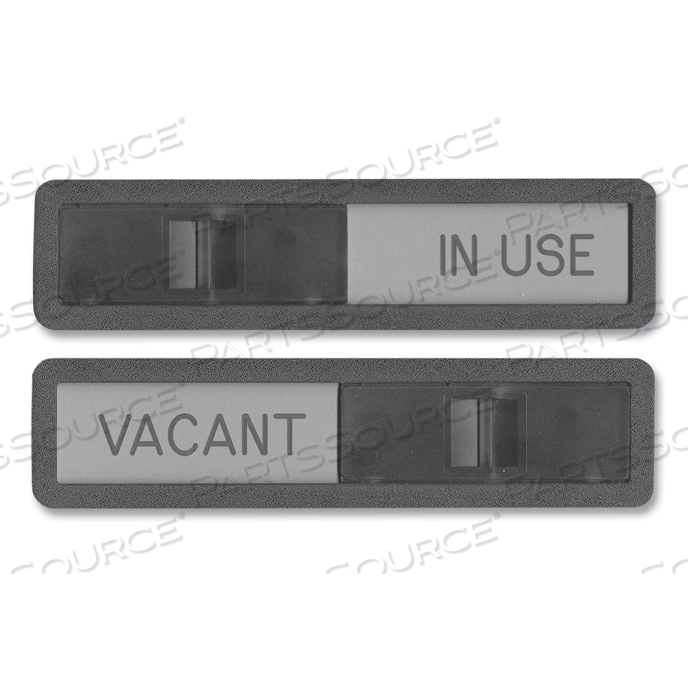 VACANT/IN USE SIGN, IN-USE, VACANT, 2.5 X 10.5, BLACK/SILVER by HeadLine Sign VACANT/IN USE SIGN, IN-USE, VACANT, 2.5 X 10.5, BLACK/SILVER by HeadLine Sign