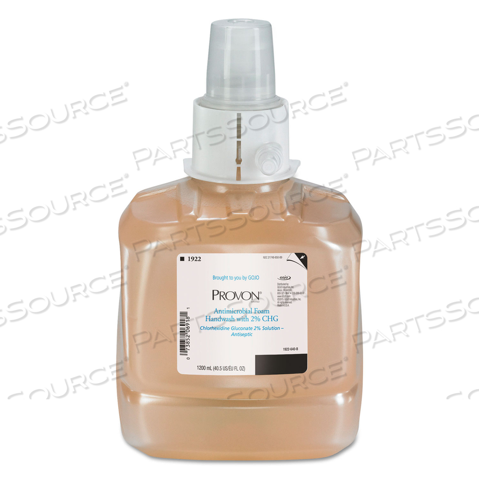 ANTIMICROBIAL FOAM HANDWASH, FRAGRANCE-FREE, 1,200 ML by Provon
