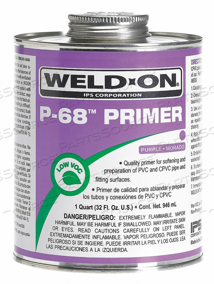 PRIMER PURPLE 32 OZ PVC AND CPVC by Weld-On PRIMER PURPLE 32 OZ PVC AND CPVC by Weld-On