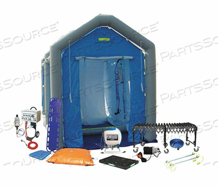 DECONTAMINATION SHOWER BLUE 96 IN L by Fsi