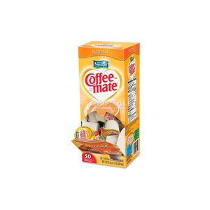 COFFEE-MATE NON-DAIRY LIQUID CREAMER SINGLES, HAZELNUT, 0.375 OZ., 50/BOX by Nestle