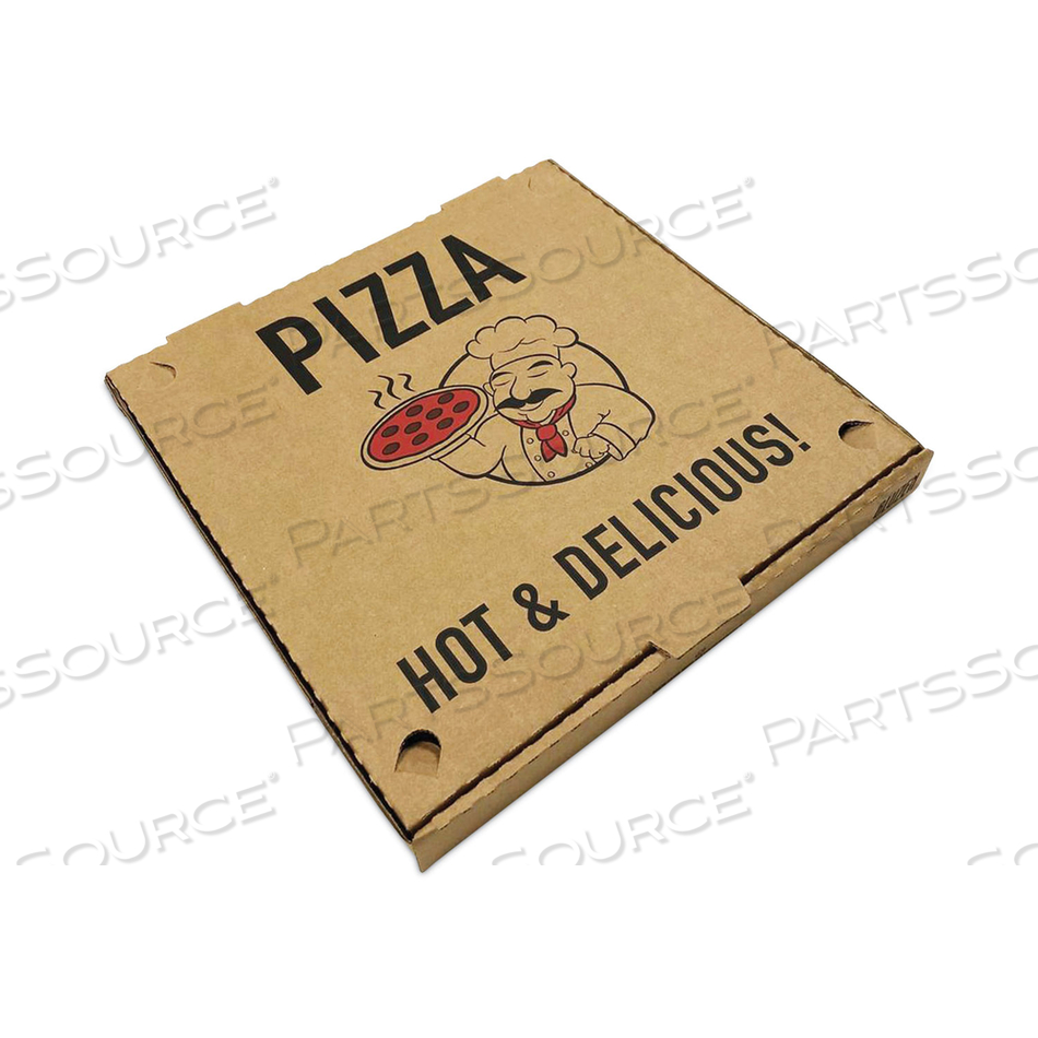 PIZZA BOXES, 12 X 12 X 1.75, KRAFT, PAPER by BluTable PIZZA BOXES, 12 X 12 X 1.75, KRAFT, PAPER by BluTable