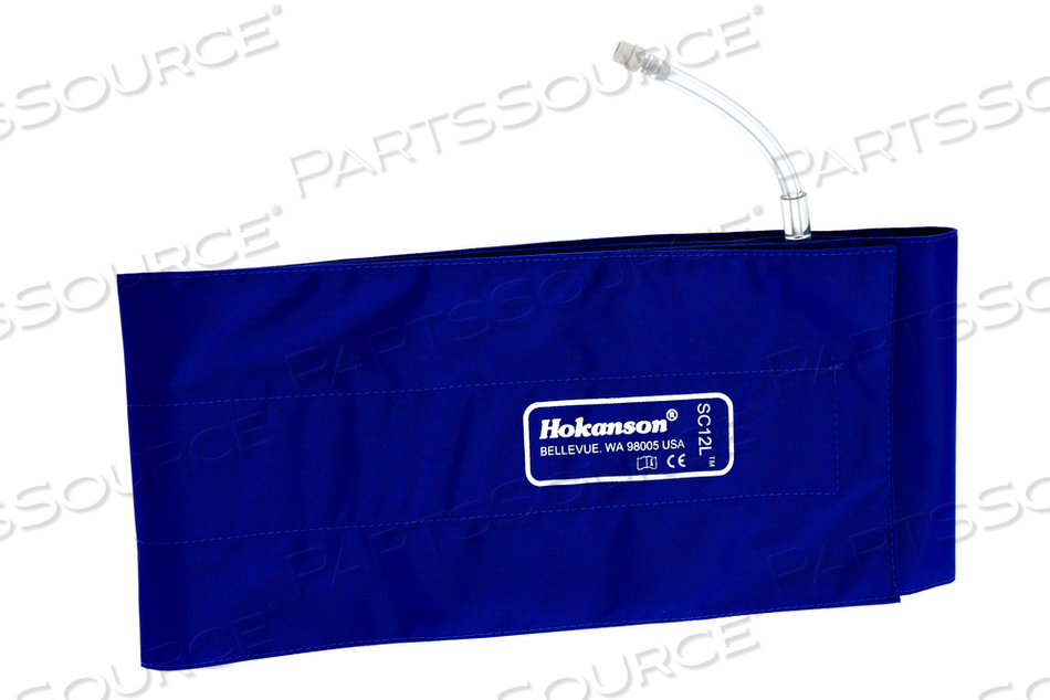BLOOD PRESSURE CUFF, EXTRA LONG, HOKANSON®, 124CM SIZE, 12CM WIDTH by Parks Medical Electronics