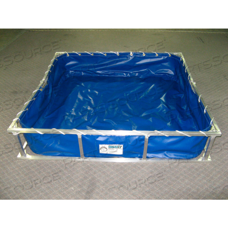 ALUMINUM FRAME PVC DECONTAMINATION POOL ALFDP-48 - 22 OZ. THICKNESS 48X55X12 - 230 GAL. BLUE by Husky Portable Containment ALUMINUM FRAME PVC DECONTAMINATION POOL ALFDP-48 - 22 OZ. THICKNESS 48X55X12 - 230 GAL. BLUE by Husky Portable Containment