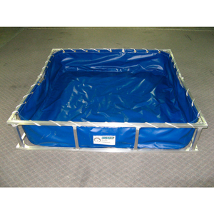 ALUMINUM FRAME PVC DECONTAMINATION POOL ALFDP-48 - 22 OZ. THICKNESS 48X55X12 - 230 GAL. BLUE by Husky Portable Containment ALUMINUM FRAME PVC DECONTAMINATION POOL ALFDP-48 - 22 OZ. THICKNESS 48X55X12 - 230 GAL. BLUE by Husky Portable Containment