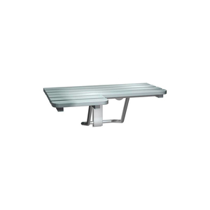 STAINLESS STEEL FOLDING SHOWER SEAT - RIGHT HAND SEAT by Asi Group