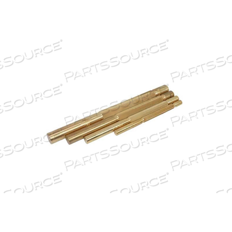 BRASS PUNCH SET 4 PIECE-3/8", 1/2", 5/8", 3/4" 