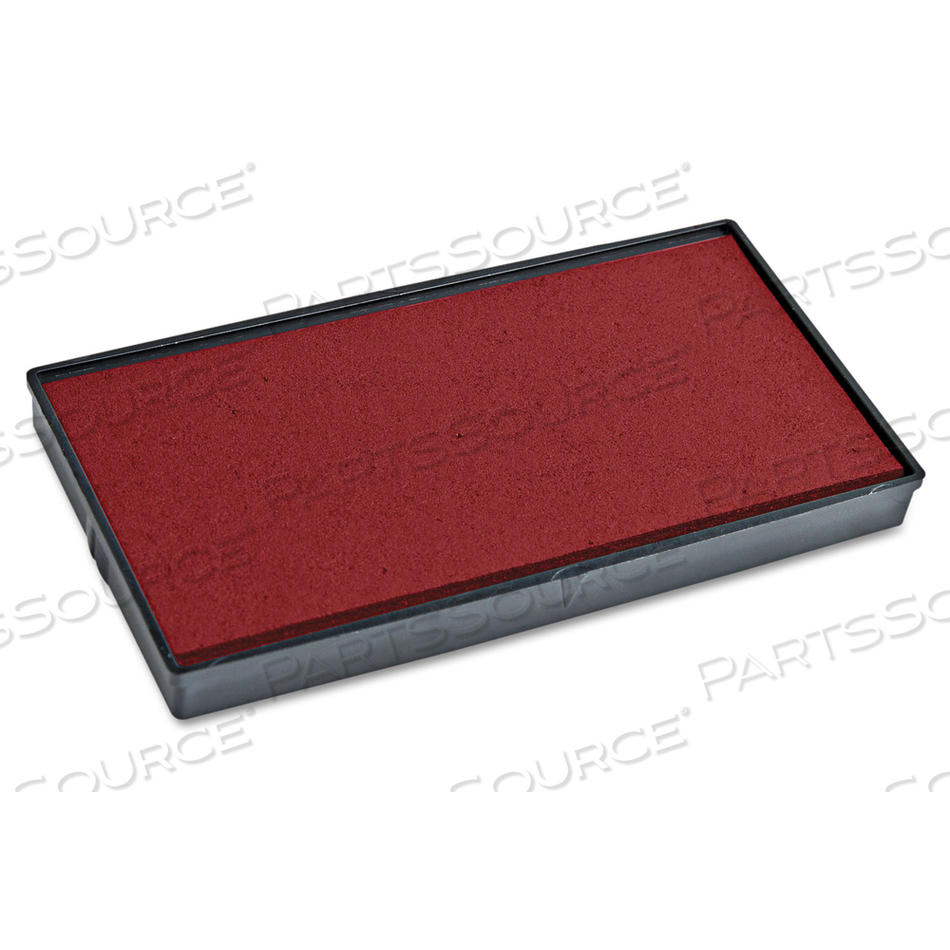 REPLACEMENT INK PAD FOR 2000PLUS 1SI10P, 1" X 0.25", RED 