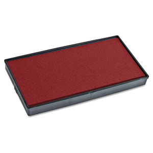 REPLACEMENT INK PAD FOR 2000PLUS 1SI10P, 1" X 0.25", RED by 2000Plus