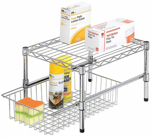 12-5/8 IN HIGH STEEL SHELVING UNIT by Honey-Can-Do 12-5/8 IN HIGH STEEL SHELVING UNIT by Honey-Can-Do