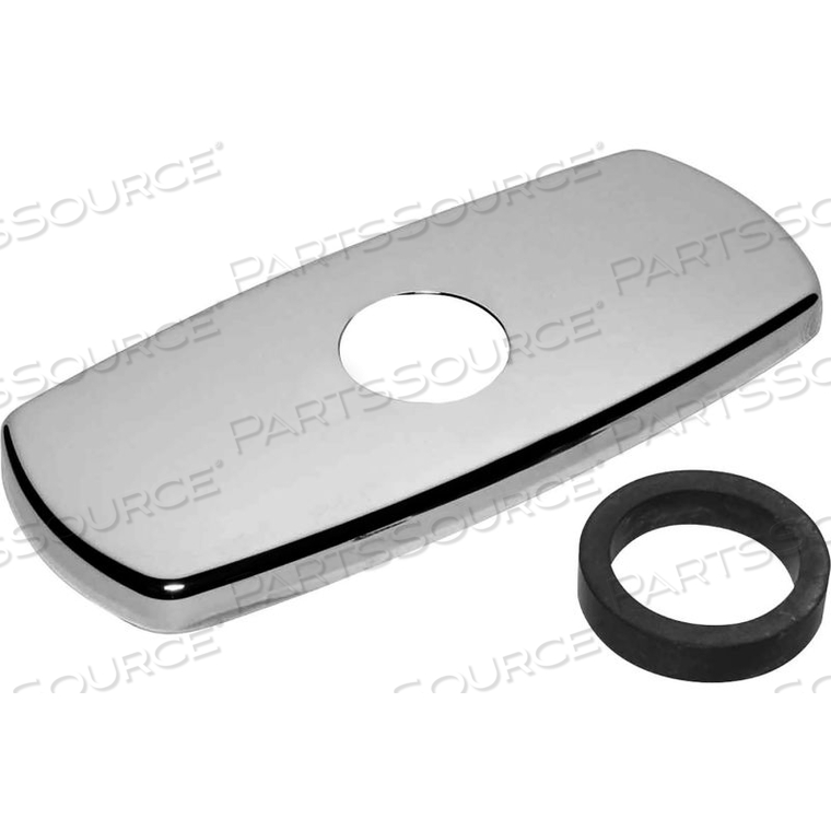 TRIM PLATE KIT WITH SPACER FOR 4" SINGLE HOLE FAUCETS, CHROME FINISH by Sloan TRIM PLATE KIT WITH SPACER FOR 4" SINGLE HOLE FAUCETS, CHROME FINISH by Sloan