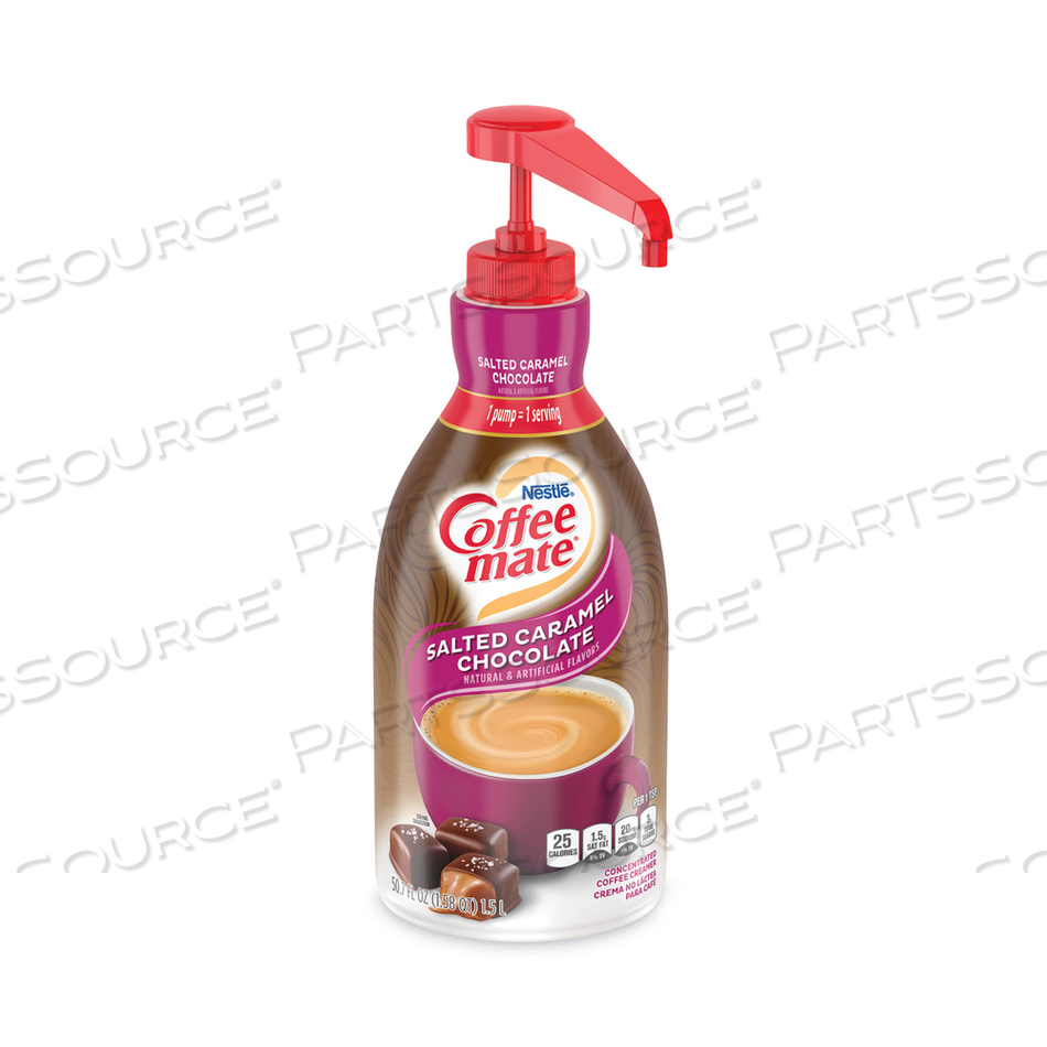LIQUID CREAMER PUMP BOTTLE, SALTED CARAMEL, 1.5 LITER PUMP BOTTLE by Coffee-Mate