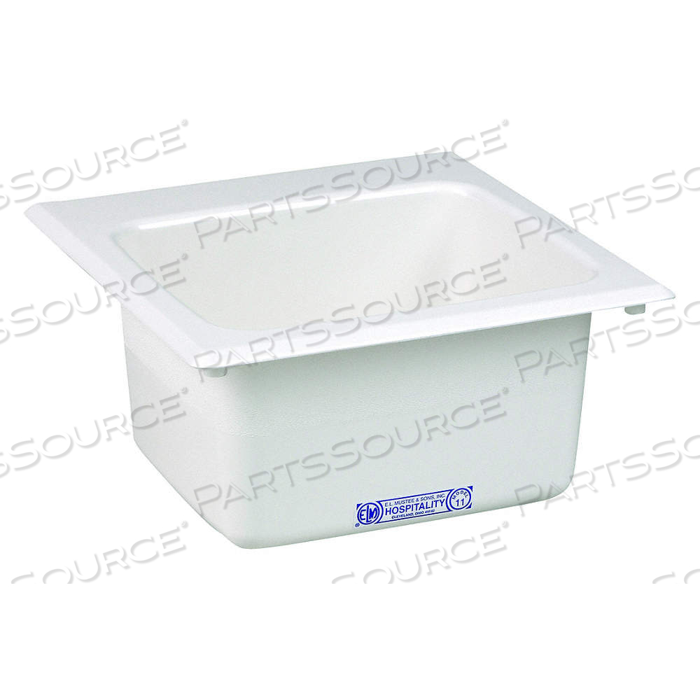 BAR SINK 15INX15IN WHITE by Mustee