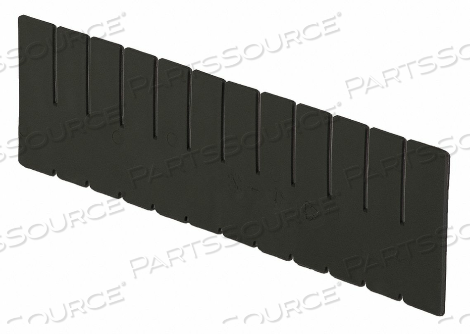 ESD BOX DIVIDER BLACK 15-1/4IN.X4-3/8IN. by Lewisbins