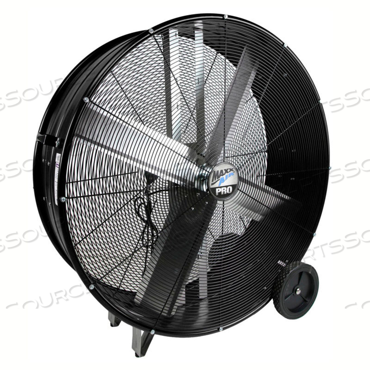 PRO SERIES 42" BELT DRIVE PORTABLE BARREL FAN, 13300 CFM, BLACK 