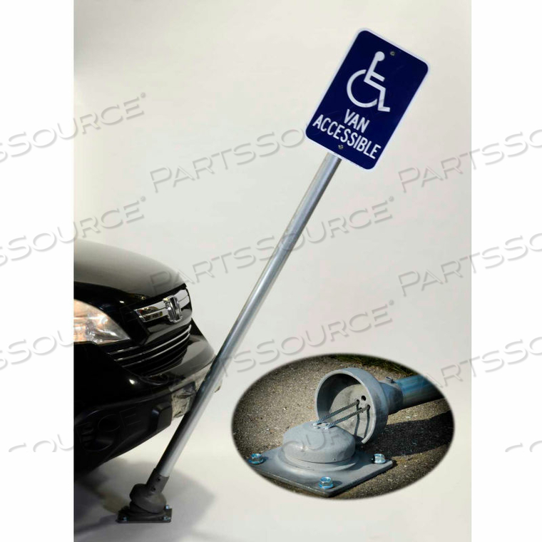 XL SIGN POST, 75"H SIGNPOST, CONCRETE by Flexpost, Inc. XL SIGN POST, 75"H SIGNPOST, CONCRETE by Flexpost, Inc.