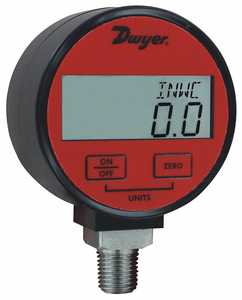 DIGITAL COMPOUND GAUGE 3 DIAL SIZE RED by Dwyer Instruments