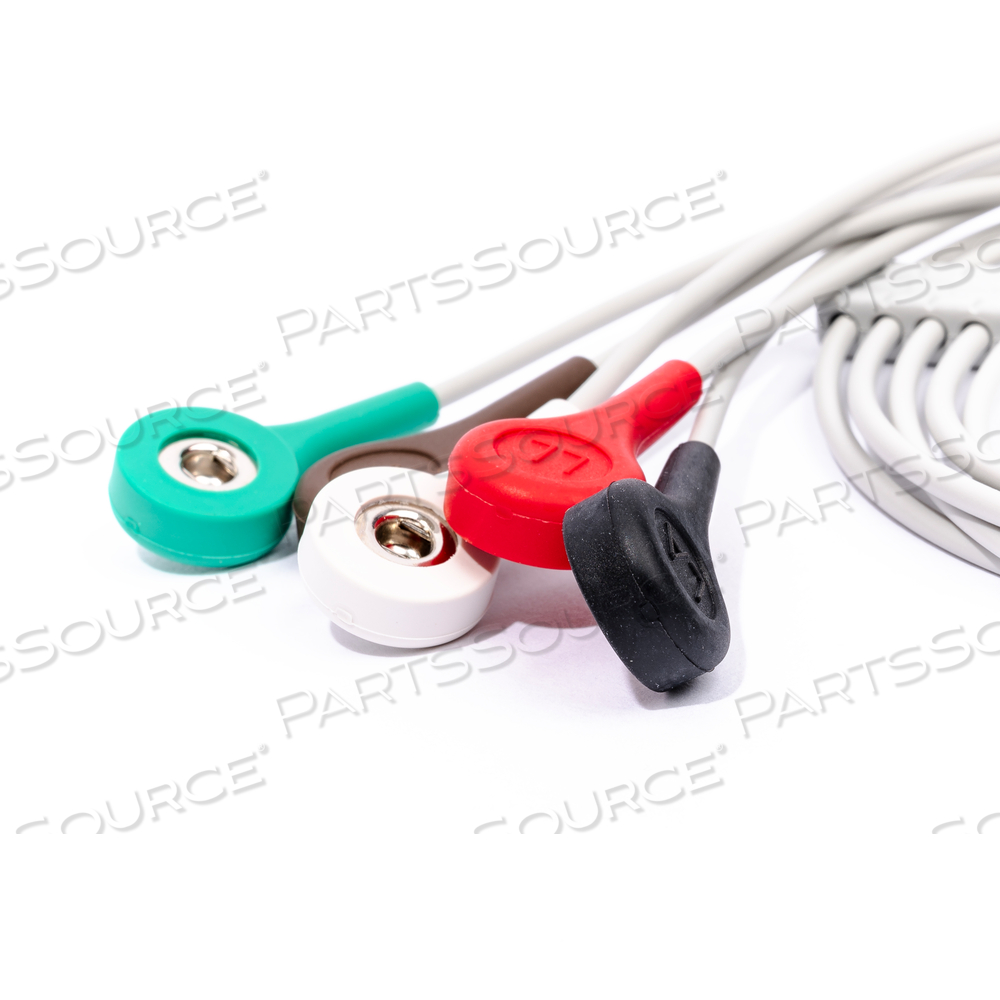 5 LEAD N/T ECG SNAP LEADWIRES - 24 IN by Mindray North America
