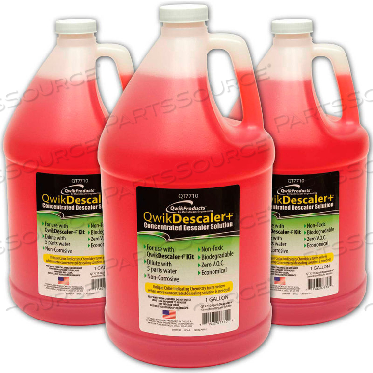 QWIKDESCALER+ CONCENTRATED DESCALER SOLUTION QT7710 1 GALLON by Qwikproducts
