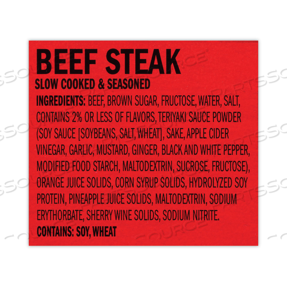 JUMBO TERIYAKI BEEK STEAK, 2 OZ, 12/BOX 