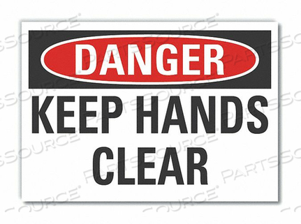 DANGER SIGN 5 W X 3-1/2 H 0.001 THICK by Lyle Signs Inc. DANGER SIGN 5 W X 3-1/2 H 0.001 THICK by Lyle Signs Inc.