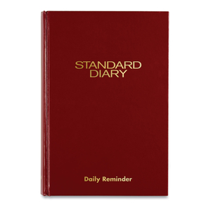 STANDARD DIARY DAILY REMINDER BOOK, 2023 EDITION, MEDIUM/COLLEGE RULE, RED COVER, 8.25 X 5.75, 201 SHEETS by At-A-Glance