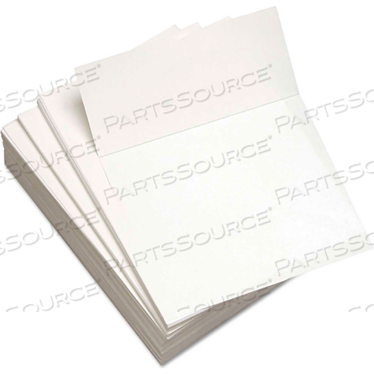 CUT-SHEET COPY PAPER PERFORATED 3-2/3" FROM BOTTOM, 8-1/2" X 11", 20 LB., 500 SHEETS/REAM 