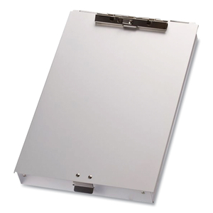 ALUMINUM STORAGE CLIPBOARD, HOLDS 8.5 X 12 SHEETS, SILVER by Officemate