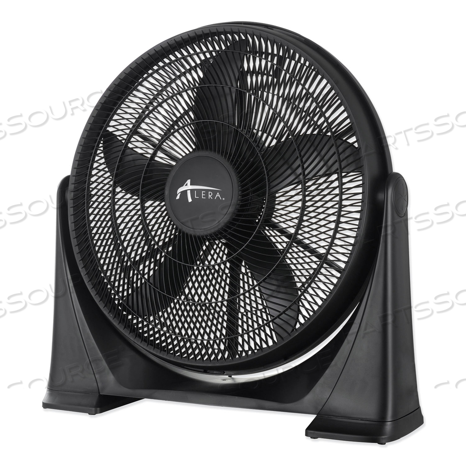 20" SUPER-CIRCULATOR 3-SPEED TILT FAN, PLASTIC, BLACK by Alera