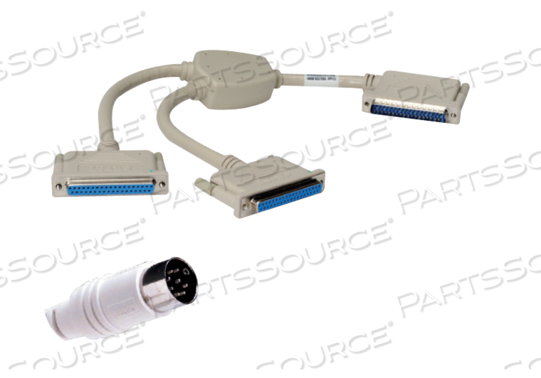 ADAPTER, TYPE Y3, JERON 8-PIN DIN (RIGHT ANGLE WALL END) by Crest Healthcare