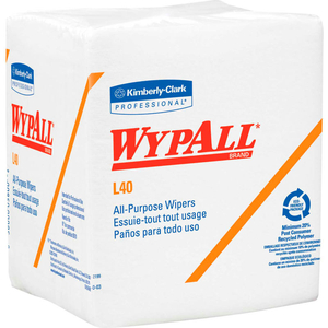 WYPALL L40 QUARTERFOLD WIPERS - 12-1/2'X X 12"D by Kimberly-Clark Corporation