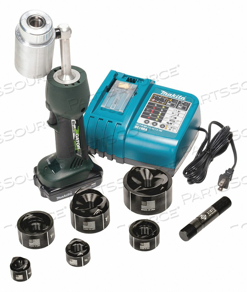 PUNCH DRIVER KIT BATTERY 14 GA STL 12 PC by Greenlee