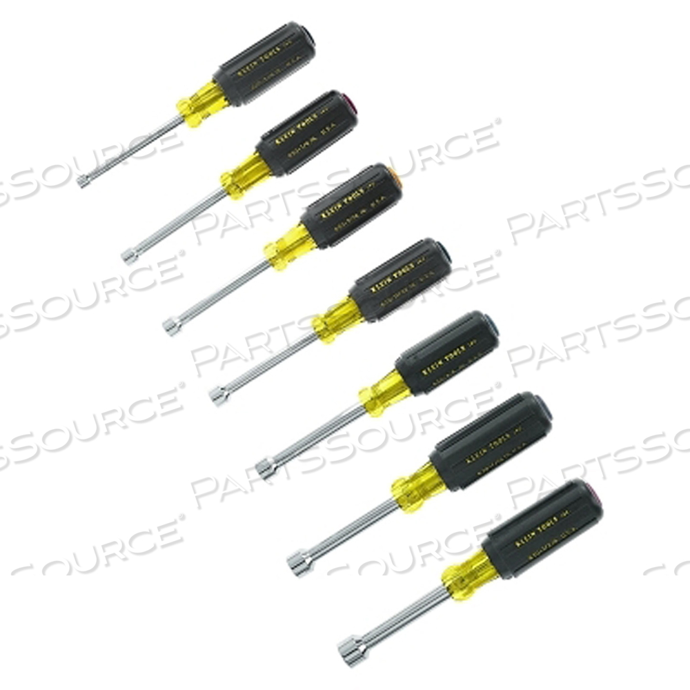 NUT DRIVER SET 7 PIECES SAE HOLLOW by Klein Tools