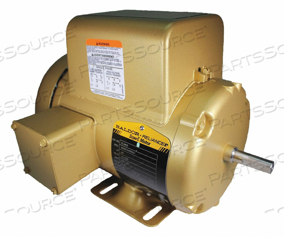 MOTOR 1745RPM 1PHASE 115/230V 1/4HP TEFC by BALDOR MOTOR 1745RPM 1PHASE 115/230V 1/4HP TEFC by BALDOR