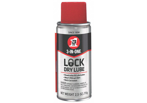 2.5 OZ. AEROSOL LOCK DRY LUBRICANT by 3-In-One 2.5 OZ. AEROSOL LOCK DRY LUBRICANT by 3-In-One