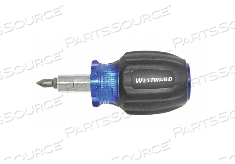 STUBBY MULTI-BIT SCREWDRIVER 6-IN-1 by Westward
