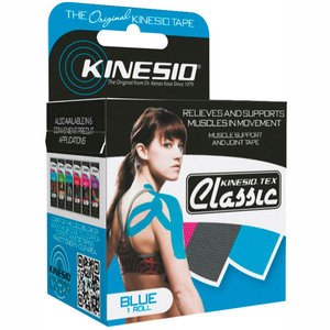 KINESIO TEX CLASSIC KINESIOLOGY TAPE, 2" X 4.4 YDS, BLUE, 6 ROLLS by Fabrication Enterprises