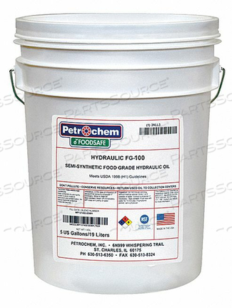 FOOD GRADE SEMISYN HYDRAULIC OIL ISO 100 by Petrochem FOOD GRADE SEMISYN HYDRAULIC OIL ISO 100 by Petrochem